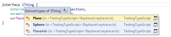 ReSharper: TypeScriptの「派生シンボルに移動」 ReSharper: 'Go to Derived Symbols' in TypeScript