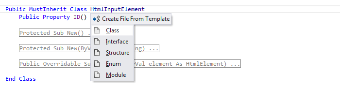 ReSharper: File templates in Visual Basic .NET ReSharper: File templates in Visual Basic .NET
