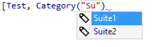 ReSharper: Code completion for unit test categories ReSharper: Code completion for unit test categories