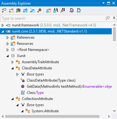 dotPeek: Assembly explorer dotPeek: Assembly explorer