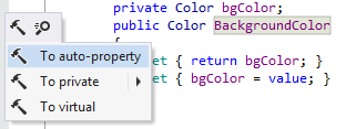 To auto-property context action To auto-property context action