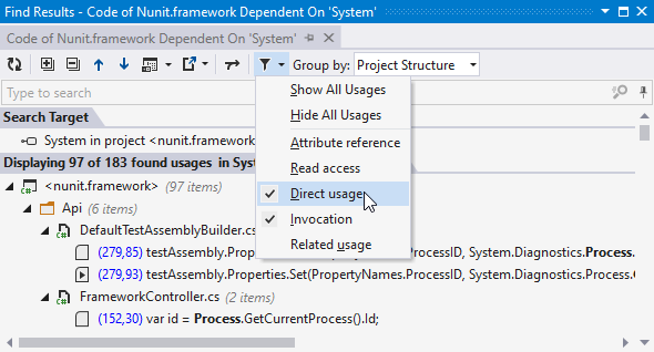 ReSharper: Review dependencies between projects ReSharper: Review dependencies between projects