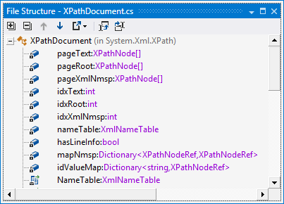dotPeek: ファイル構造ウィンドウ dotPeek: File Structure window
