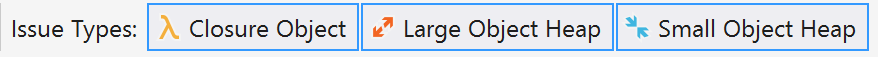 DPA. Issue types filter DPA. Issue types filter