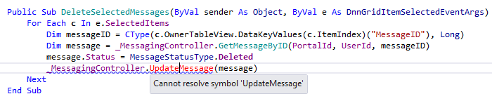 ReSharper: Error highlighting in Visual Basic .NET