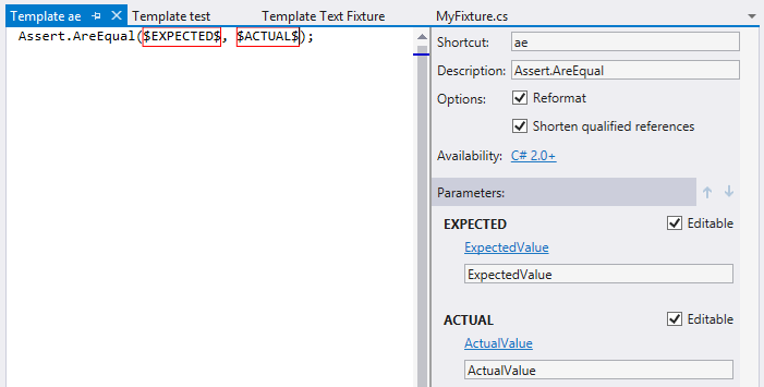 Creating unit tests with ReSharper