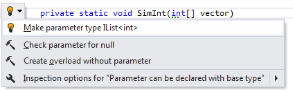 ReSharper: Migrating to IEnumerable in method parameters and returns