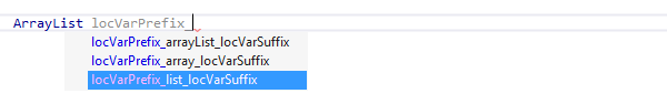 ReSharper: Suggesting type-based variable names in code completion