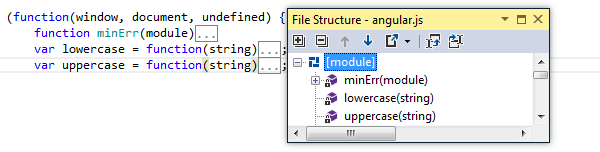 ReSharper: File Structure for JavaScript files