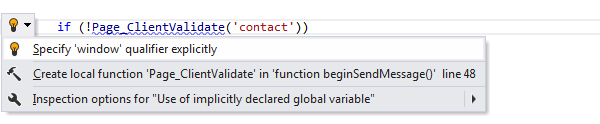 ReSharper: Specify qualifier explicitly quick-fix in JavaScript