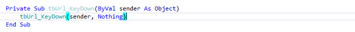 ReSharper: 'Create overload without parameter' context action in VB.NET