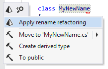 ReSharper. Applying Rename refactoring inplace