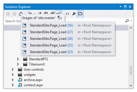 Asp Net でのナビゲーションと検索 Resharper