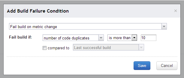 Duplicate analysis on TeamCity