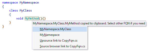 Copying fully-qualified type name with ReSharper