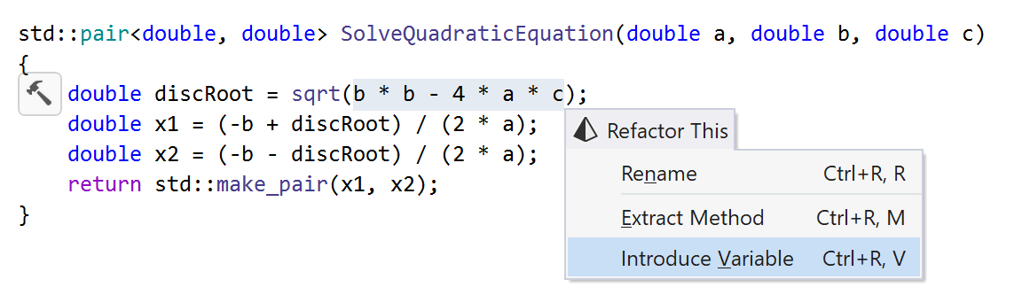 ReSharper: Introduce Variable