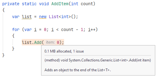 DPA. Resizing collections