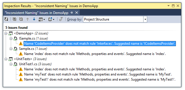 ReSharper: Naming style violations in solution