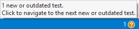 dotCover: Outdated tests notification dotCover: Outdated tests notification
