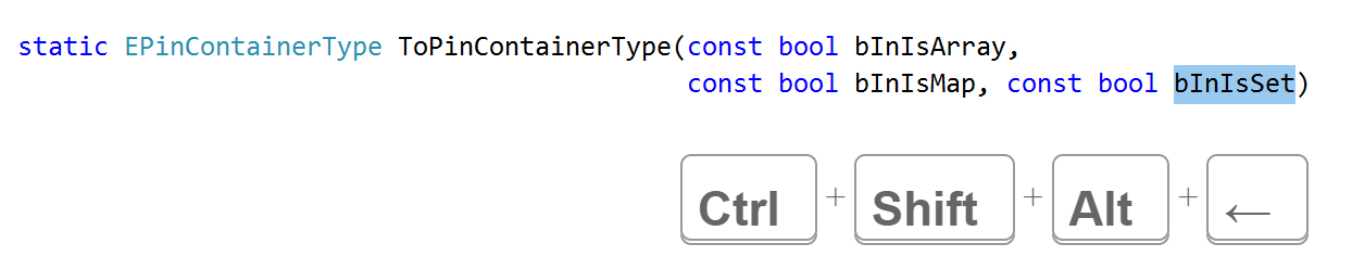 ReSharper C++: Rearrange parameters