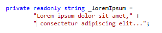 ReSharper: Splitting string literals