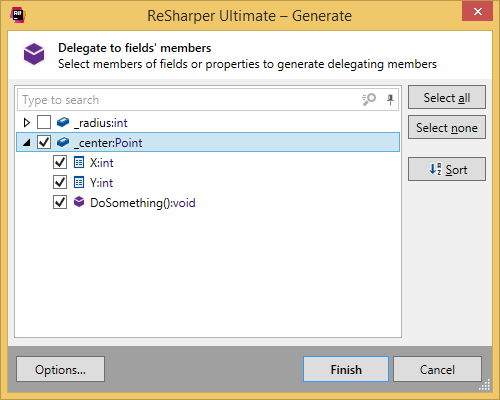 Generating delegating members with ReSharper