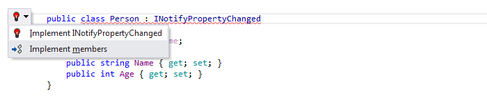 ReSharper: INotifyPropertyChanged support