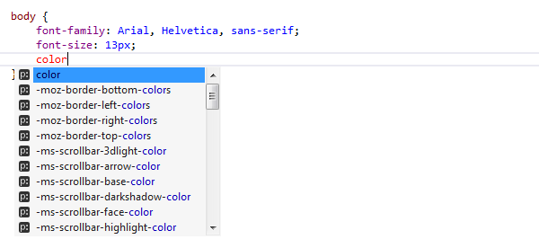 ReSharper: Code completion in CSS