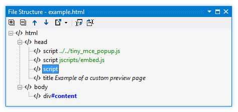ReSharper: File structure in HTML