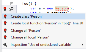 ReSharper.Generating TypeScript class from usage