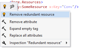 ReSharper helps removing unused XAML resources