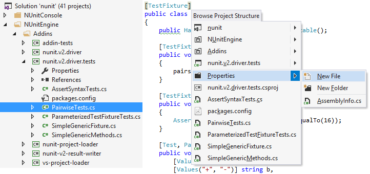 ReSharper: 'Go to File Nearby' - navigating project structure around the current file