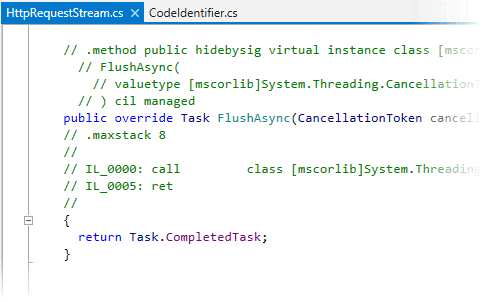Viewing IL code as comments in decompiled code