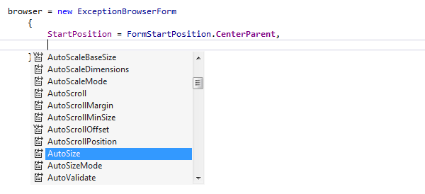 ReSharper: smart completion in object initializers