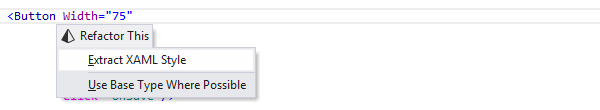 ReSharper: Extract XAML Style refactoring