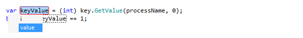 Renaming local variable