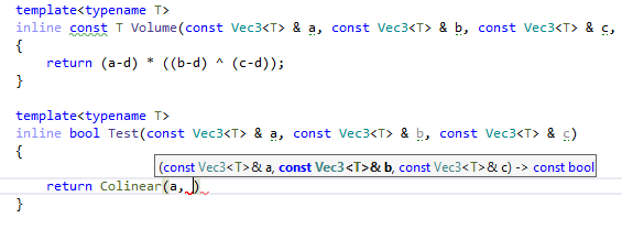 ReSharper C++: Parameter information