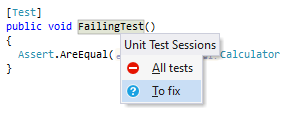 ReSharper: Locating a test in a unit tests session