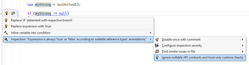 ReSharper: Nullable reference types