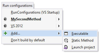 ReSharper: Adding a new run cunfiguration