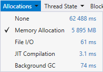 T2 memory allocation filter