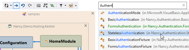 Adding types to the type dependency diagram