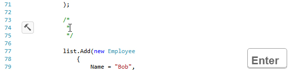 ReSharper. Making block comments multiline on Enter