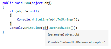 ReSharper: Nullability analysis