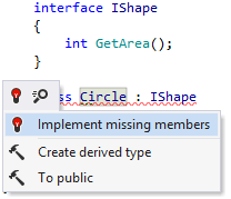 'Implement members' quick-fix