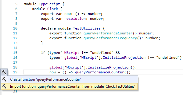 ReSharper: TypeScript context actions. Import type