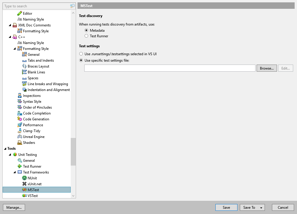 MSTest | ReSharper Documentation