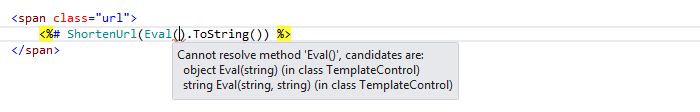 ReSharper: Error highlighting in ASP.NET