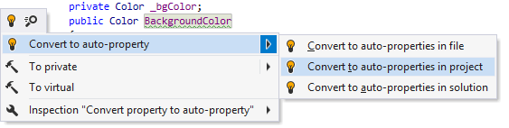 Use auto-property quick-fix