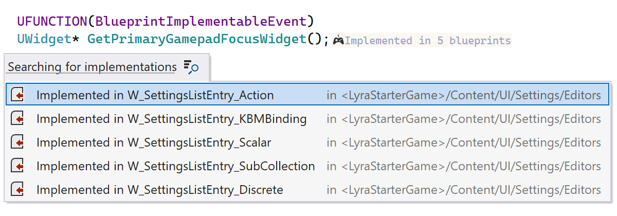 UFunctions implemented in Blueprints